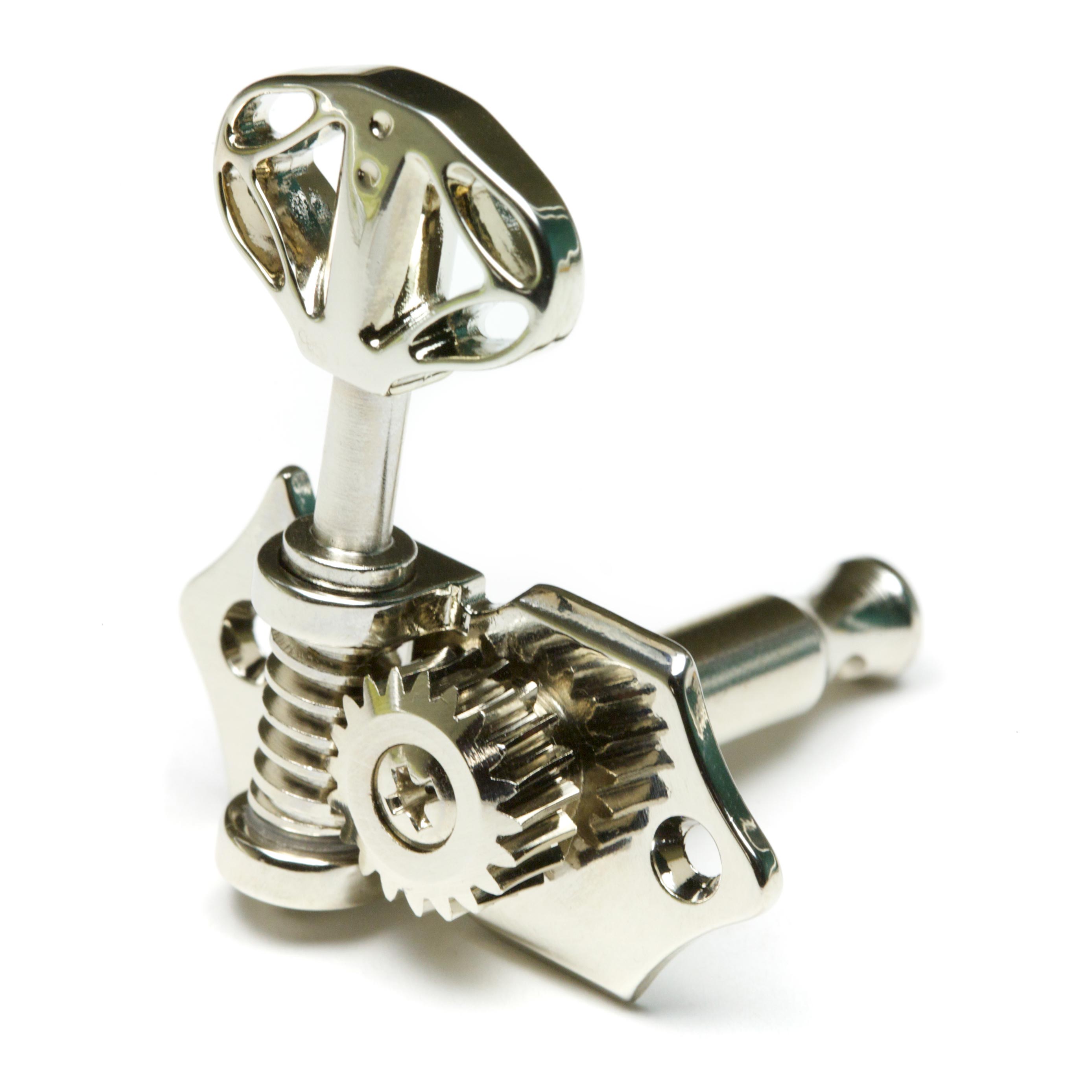 Têtes de machine acoustiques 3+3 Graph Tech Ratio avec boutons squelette