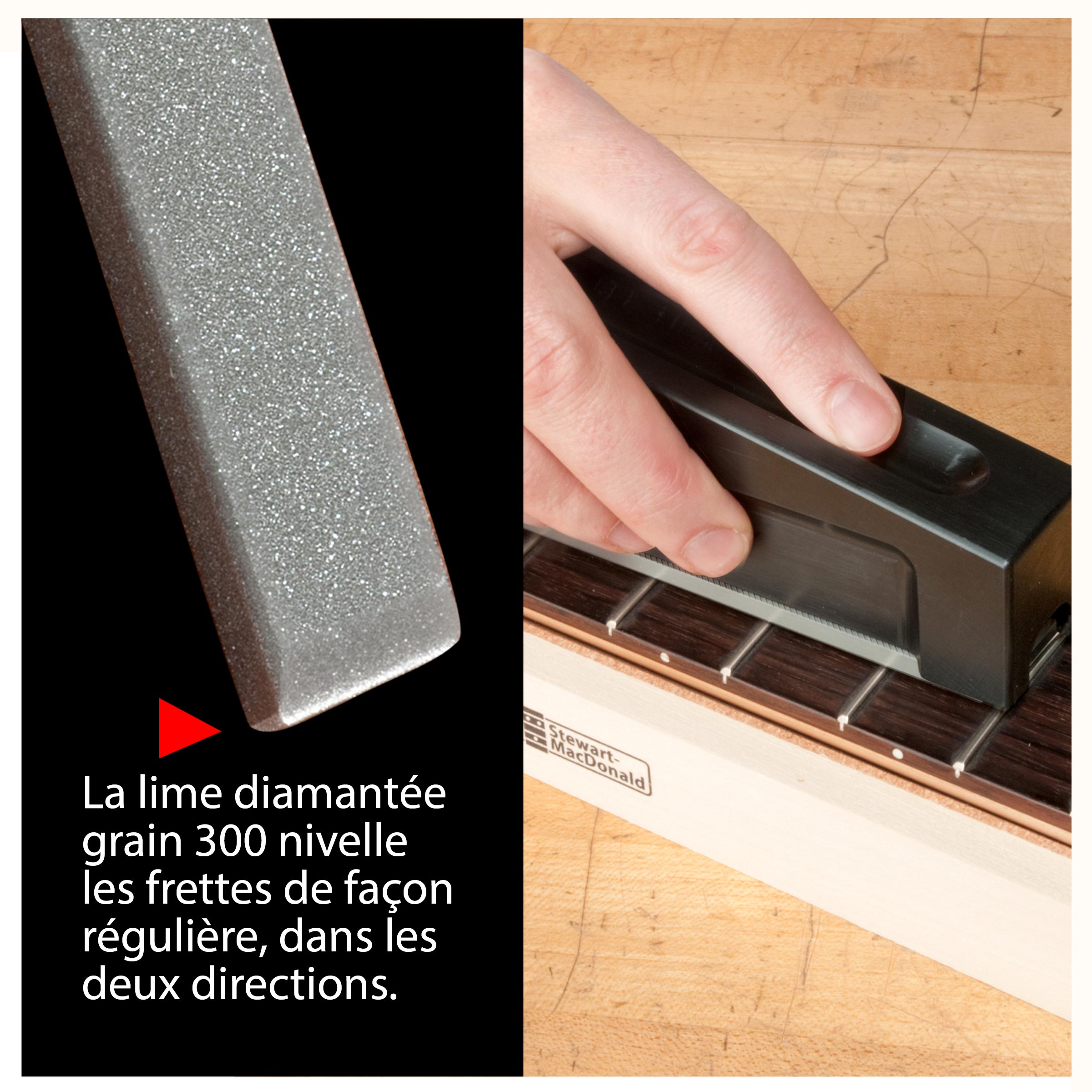 Système de limes de nivelage à fixation rapide