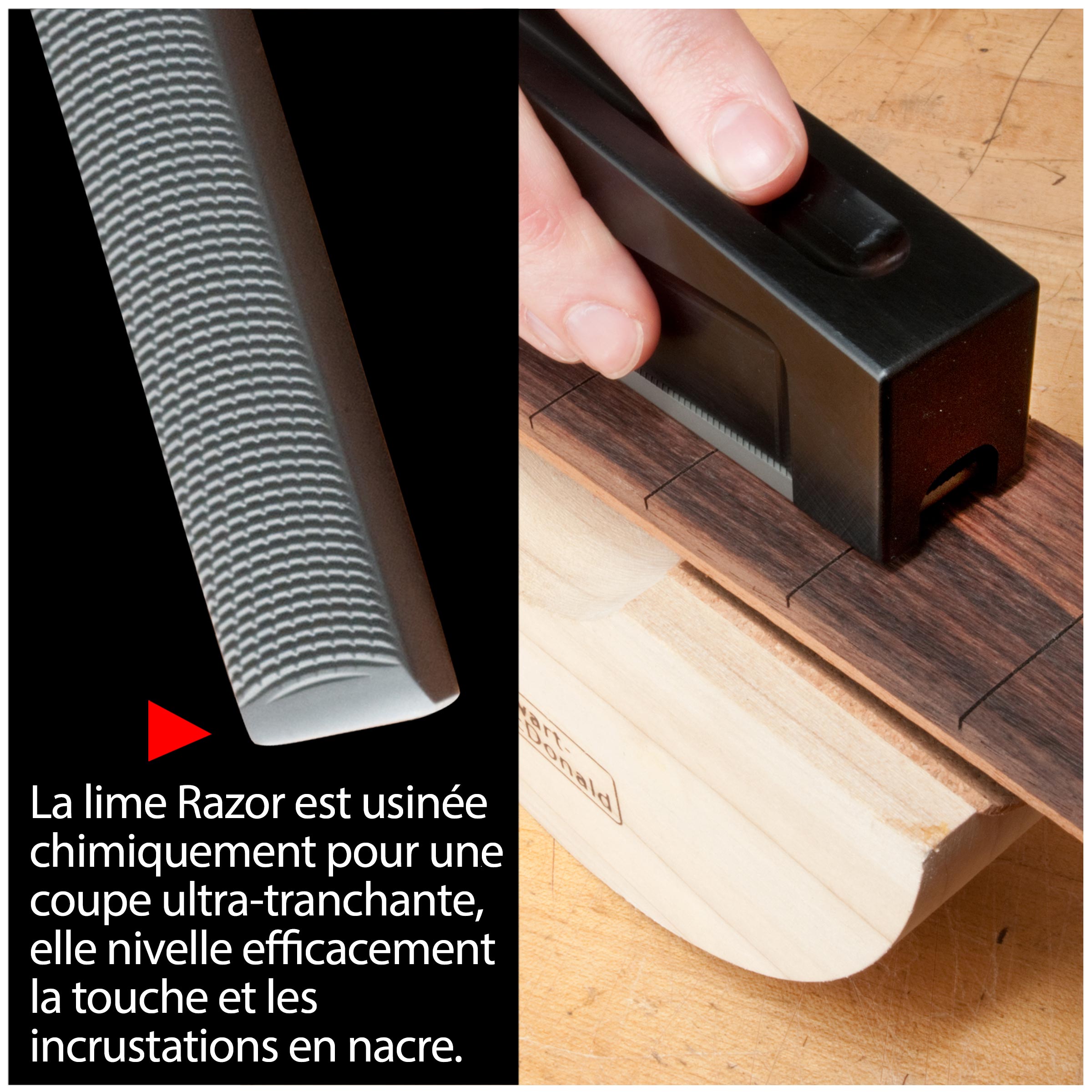 Système de limes de nivelage à fixation rapide