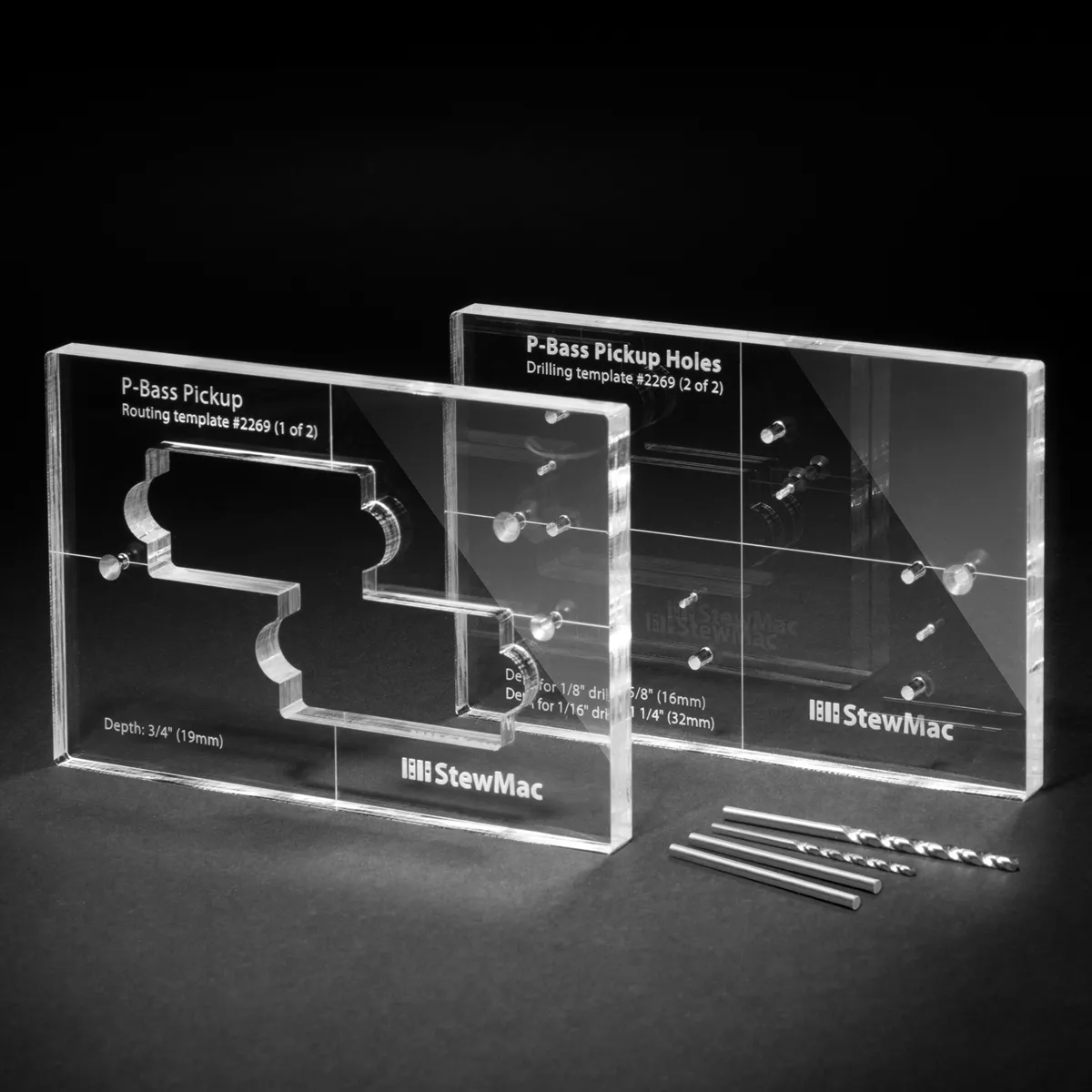 Modèles de routage d'enlèvement pour P-Bass Modèles de routage d'enlèvement pour P-Bass