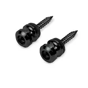 Boutons de sangle Schaller pour S-Locks, Chrome noir, Lot de 2