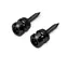 Boutons de sangle Schaller pour S-Locks, Chrome noir, Lot de 2 Boutons de sangle Schaller pour S-Locks, Chrome noir, Lot de 2