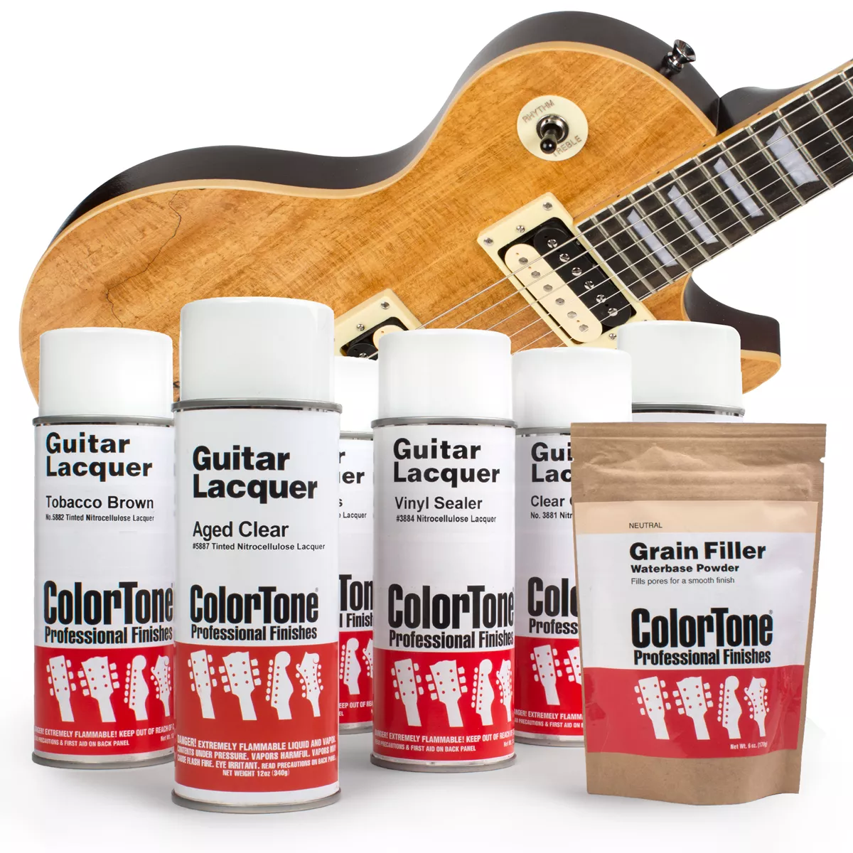 Set de finition aérosol ton sur ton pour dos sombre Set de finition aérosol ton sur ton pour dos sombre