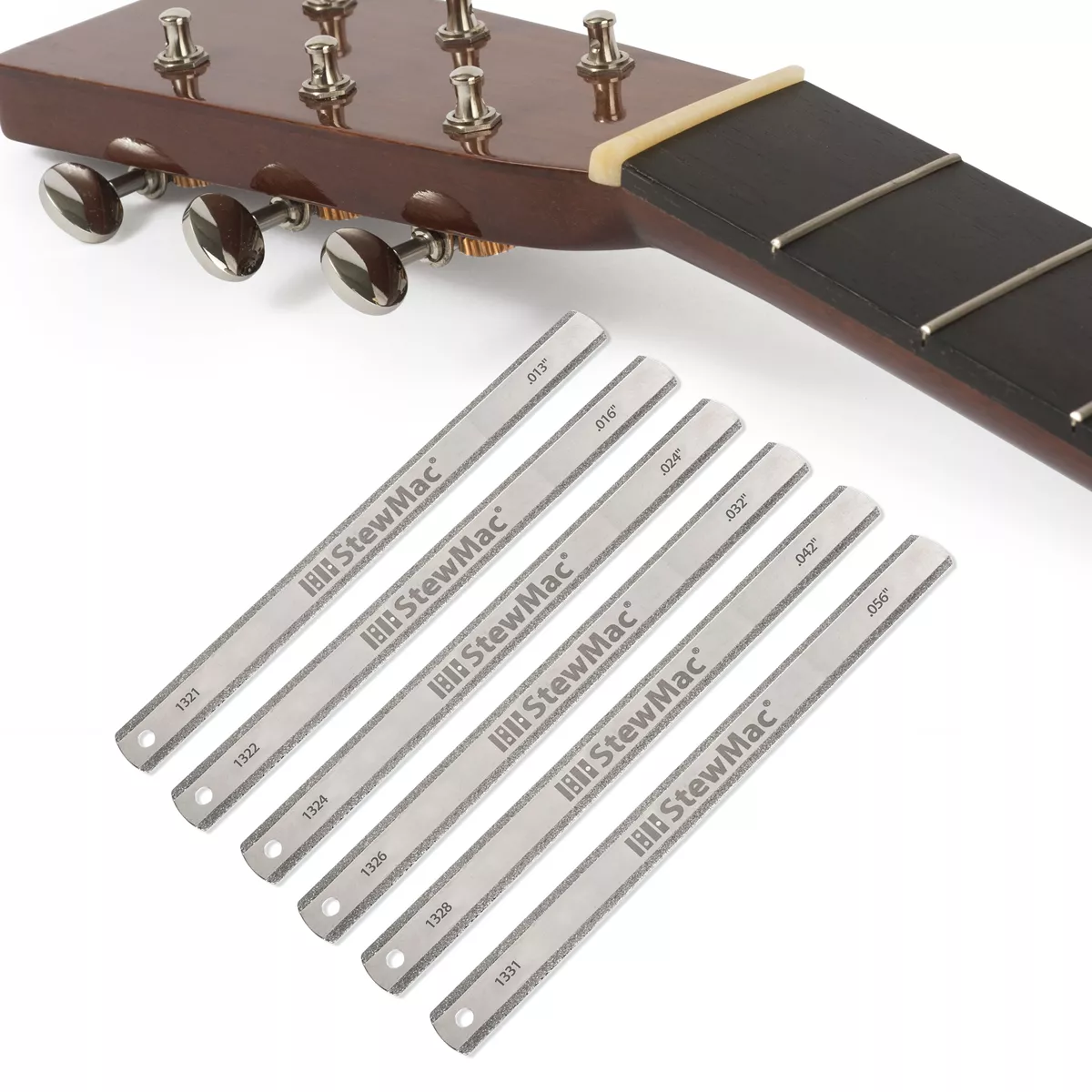 Kit de limes DiamondCut™ de rainurage de sillet avec jauge pour guitare acoustique Kit de limes DiamondCut™ de rainurage de sillet avec jauge pour guitare acoustique