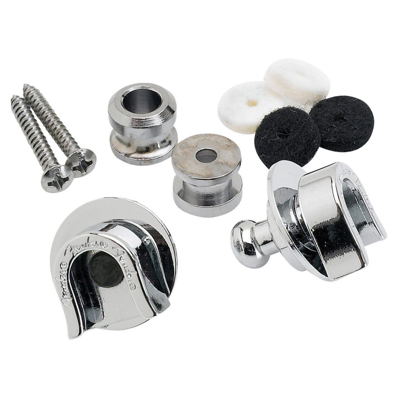 Boutons et verrous de sangle Fender Elite, chrome