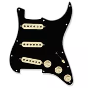 Stratocaster précâblé Fender Tex-Mex, plaque de protection, noir