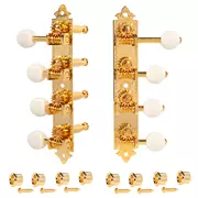 Tuners Mandolin style F Golden Age d’or, dorés avec boutons de couleur