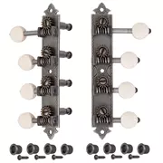 Tuners Mandolin style F Golden Age, nickel relique avec boutons ivoroïdes