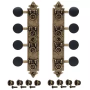Tuners mandoline type A âge d’Golden Age, laiton relique avec boutons noirs