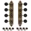 Golden Age Tuners Mandolin de style A, laiton Relic avec boutons noirs Golden Age Tuners Mandolin de style A, laiton Relic avec boutons noirs