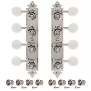 Tuners mandoline type A âge d’Golden Age, nickel vif avec boutons d’or