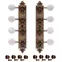 Golden Age Tuners Mandolin de style A, laiton Relic avec boutons de couleur blanche Golden Age Tuners Mandolin de style A, laiton Relic avec boutons de couleur blanche