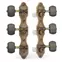 Golden Age Tuners à guitare classique, laiton Relic avec boutons en ébène Golden Age Tuners à guitare classique, laiton Relic avec boutons en ébène