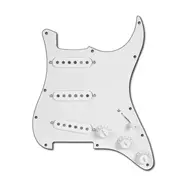 Pickguards pré-câblés Golden Age, Blanc / noir / blanc