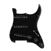 Pickguards pré-câblés Golden Age, noir / blanc / noir