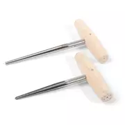 Jeu de 2 alésoir pour trou de cheville de chevalet