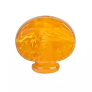 Boutons mécaniques Banjo, plastique tourbillon ambré