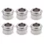 Bague de tuner de conversion 3/8", Hex, nickel, jeu de 6 Bague de tuner de conversion 3/8", Hex, nickel, jeu de 6