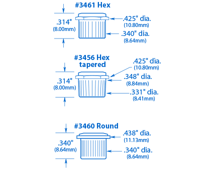 Bagues tuner de style vintage