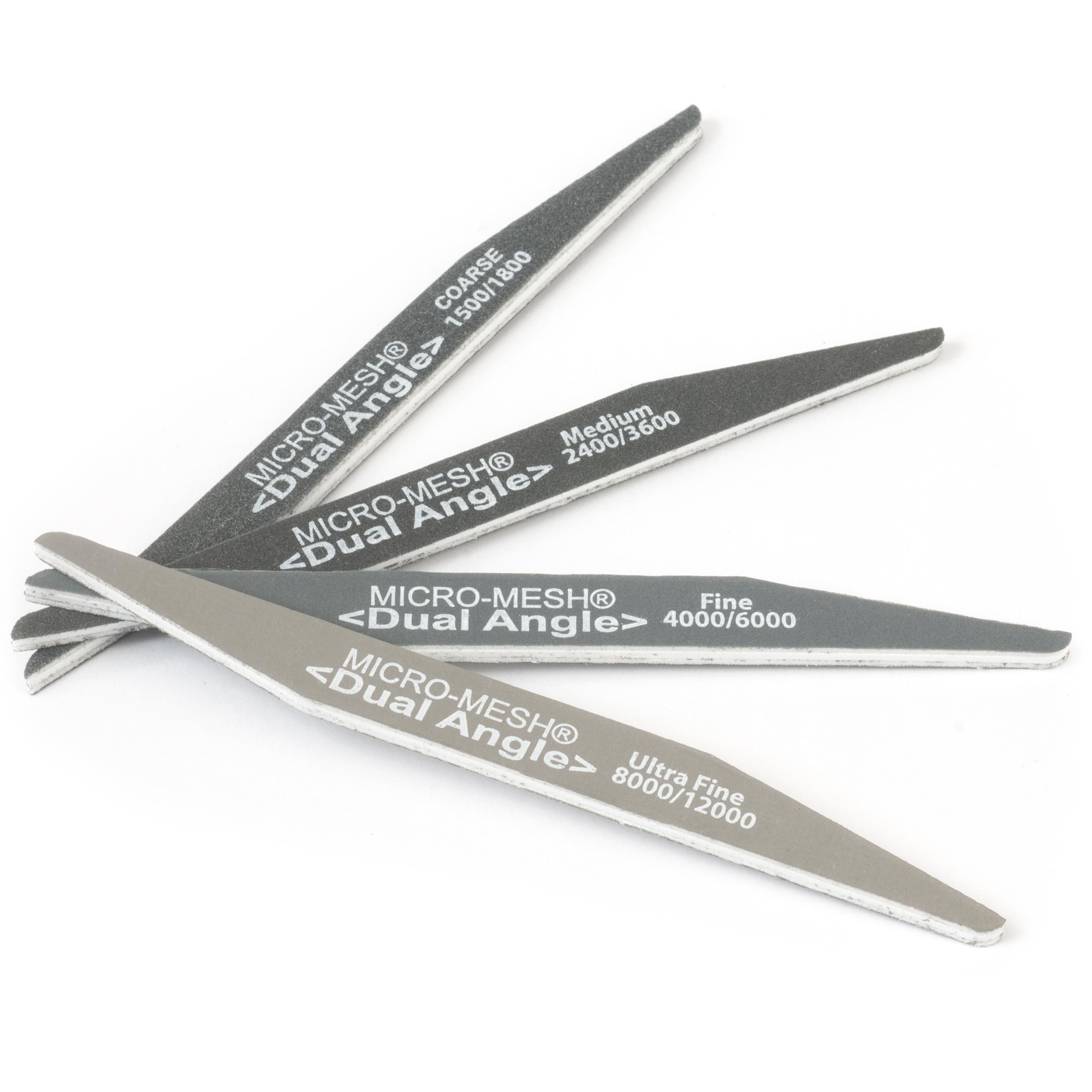 Bâtonnets de retouche Micro-Mesh à deux angles, jeu de 4