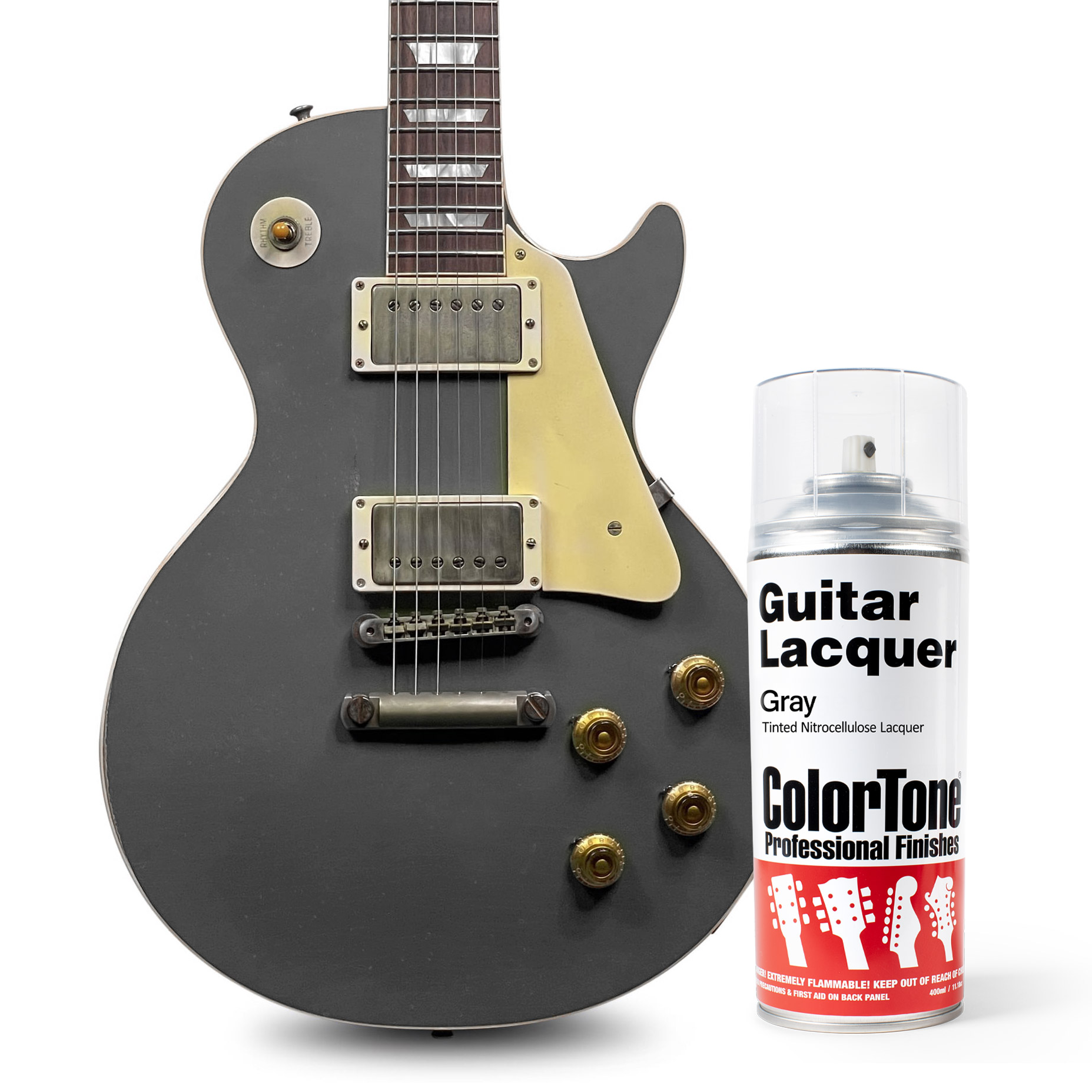 Laque ColorTone en aérosol pour guitares, Gris