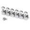 Grover Roto-Grip Locking Rotomatics (505F Series) 6-In-Line Tuners, Chrome Grover Roto-Grip Locking Rotomatics (505F Series) 6-In-Line Tuners, Chrome