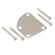 Plaque de montage à col profilé, nickel, avec vis