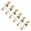 Grover Mini Roto-Grip Locking Rotomatics (505 Series) 6-In-Line Tuners, Gold Grover Mini Roto-Grip Locking Rotomatics (505 Series) 6-In-Line Tuners, Gold