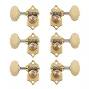 Mécaniques Waverly à tête Butterbean pour guitares à tête pleine, titane, 3L/3R