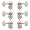 Mécaniques Waverly à tête Butterbean pour guitares à tête pleine, nickel, 3L/3R Mécaniques Waverly à tête Butterbean pour guitares à tête pleine, nickel, 3L/3R