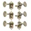 Tuners de guitare Waverly avec boutons en grains de beurre pour têtes de seigle fendues, nickel, 3L/3R Tuners de guitare Waverly avec boutons en grains de beurre pour têtes de seigle fendues, nickel, 3L/3R