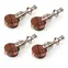 Piquets de friction Waverly Ukulélé , lot de 4 avec boutons koa Piquets de friction Waverly Ukulélé , lot de 4 avec boutons koa
