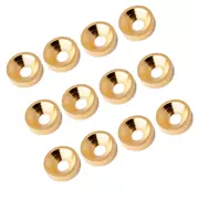 Ferrules de montage de col, Or, paquet de 12