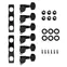Kit de mise à niveau du tuner 6-In-Line Hipshot Grip-Lock Closed Gear, noir Kit de mise à niveau du tuner 6-In-Line Hipshot Grip-Lock Closed Gear, noir