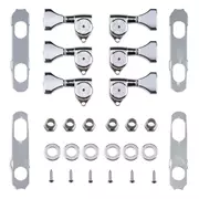 Hipshot Grip-Lock Open Gear 3+3 kit d’amélioration des mécaniques, Chrome