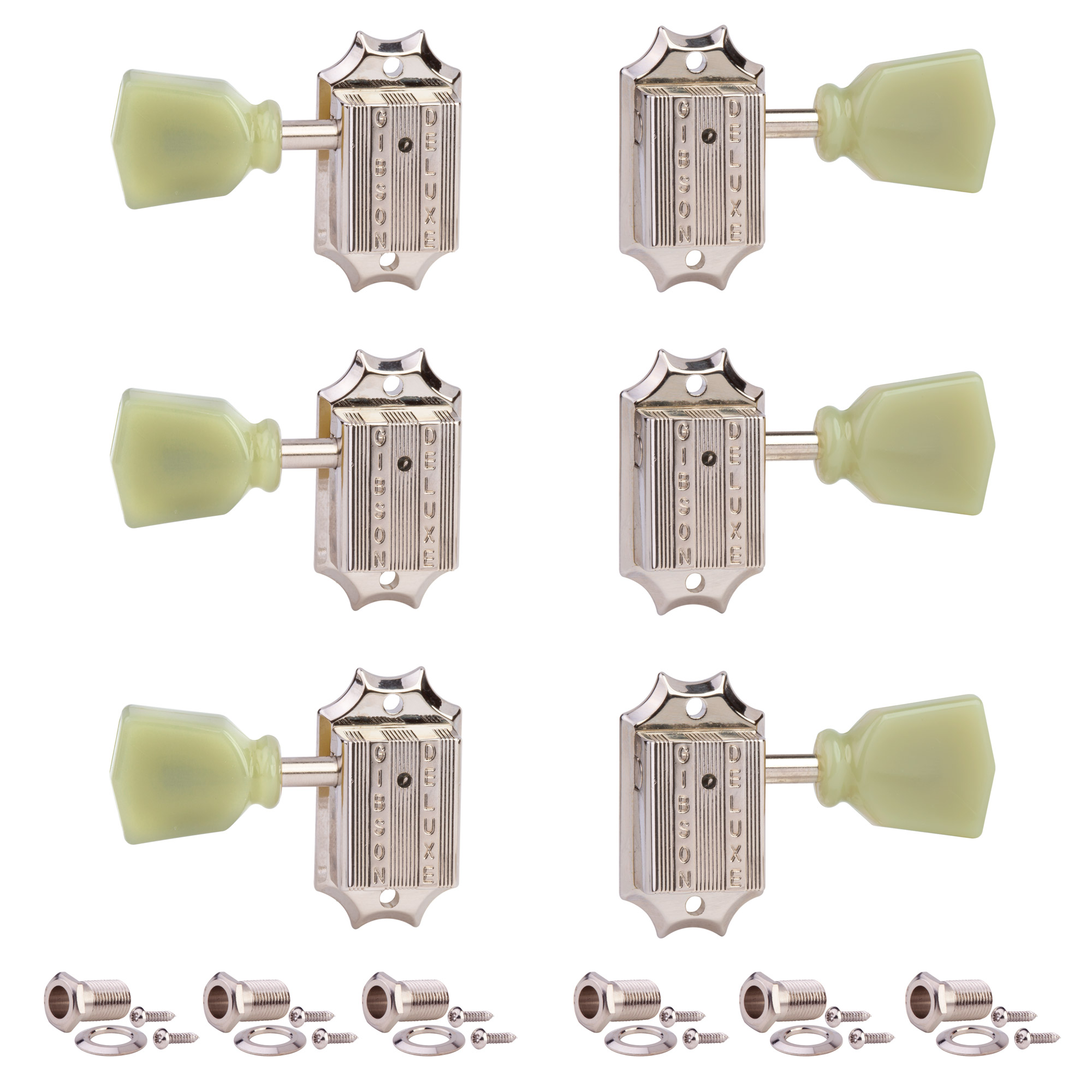 3+3 têtes de mécaniques d’accordage vintage Gibson Accessories