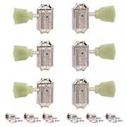 Gibson Accessories Têtes de mécaniques d’accordage Vintage 3+3 , nickel avec Pearloid