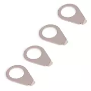 Pointeurs de bouton historiques Gibson, lot de 4, nickel