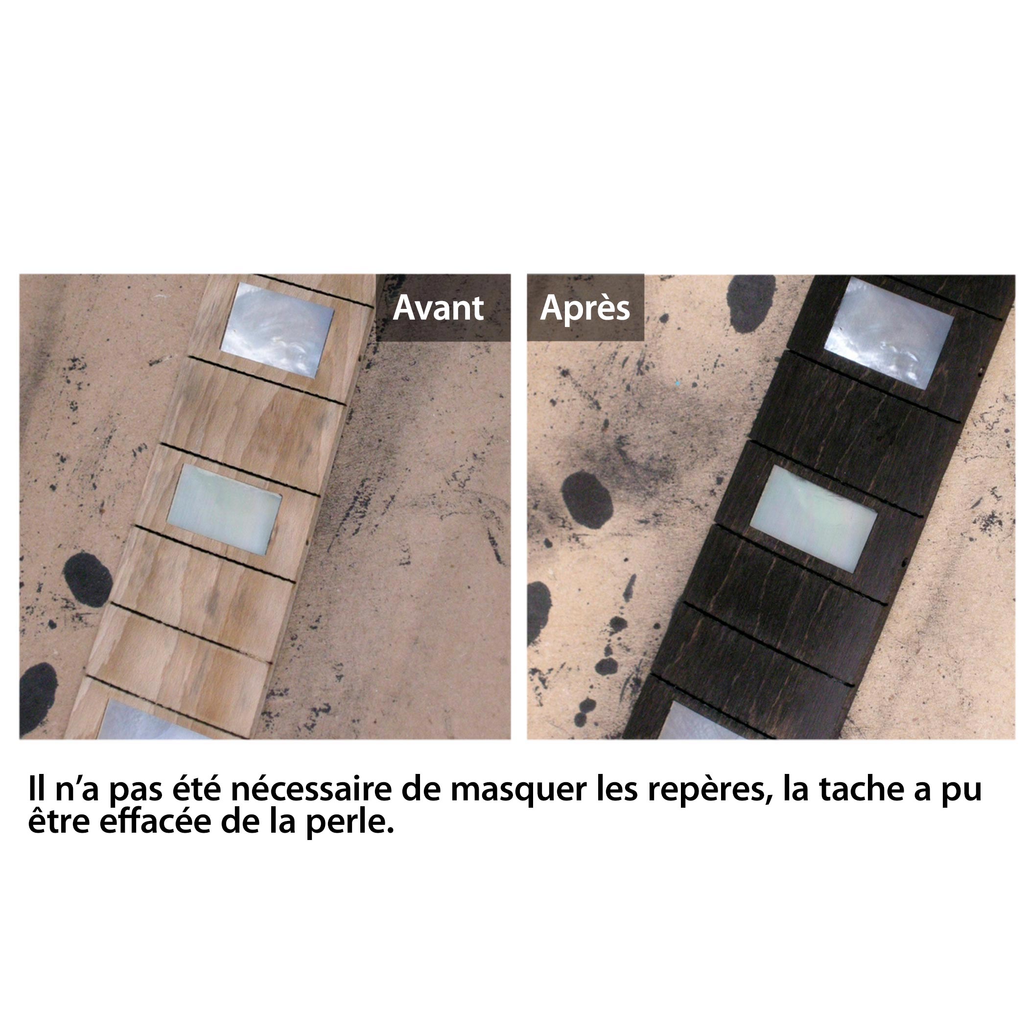 Teinture noire pour touche