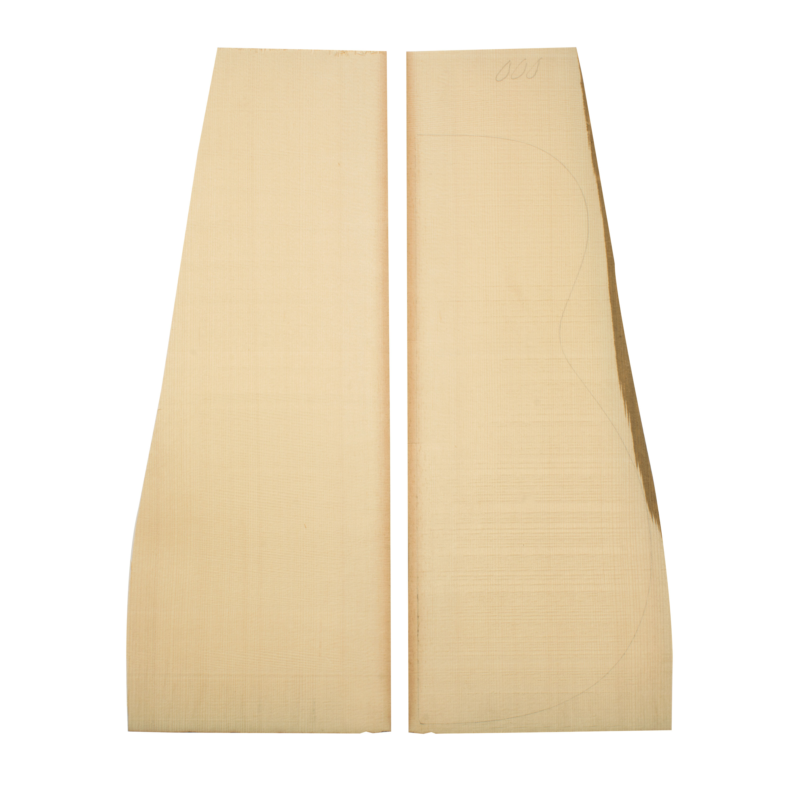 Carton Old Growth Red Spruce pour petite guitare