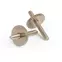 Ponts/roues de pouces pour pont ABR-1 Tune-o-matic original, nickel, jeu de 2 Ponts/roues de pouces pour pont ABR-1 Tune-o-matic original, nickel, jeu de 2