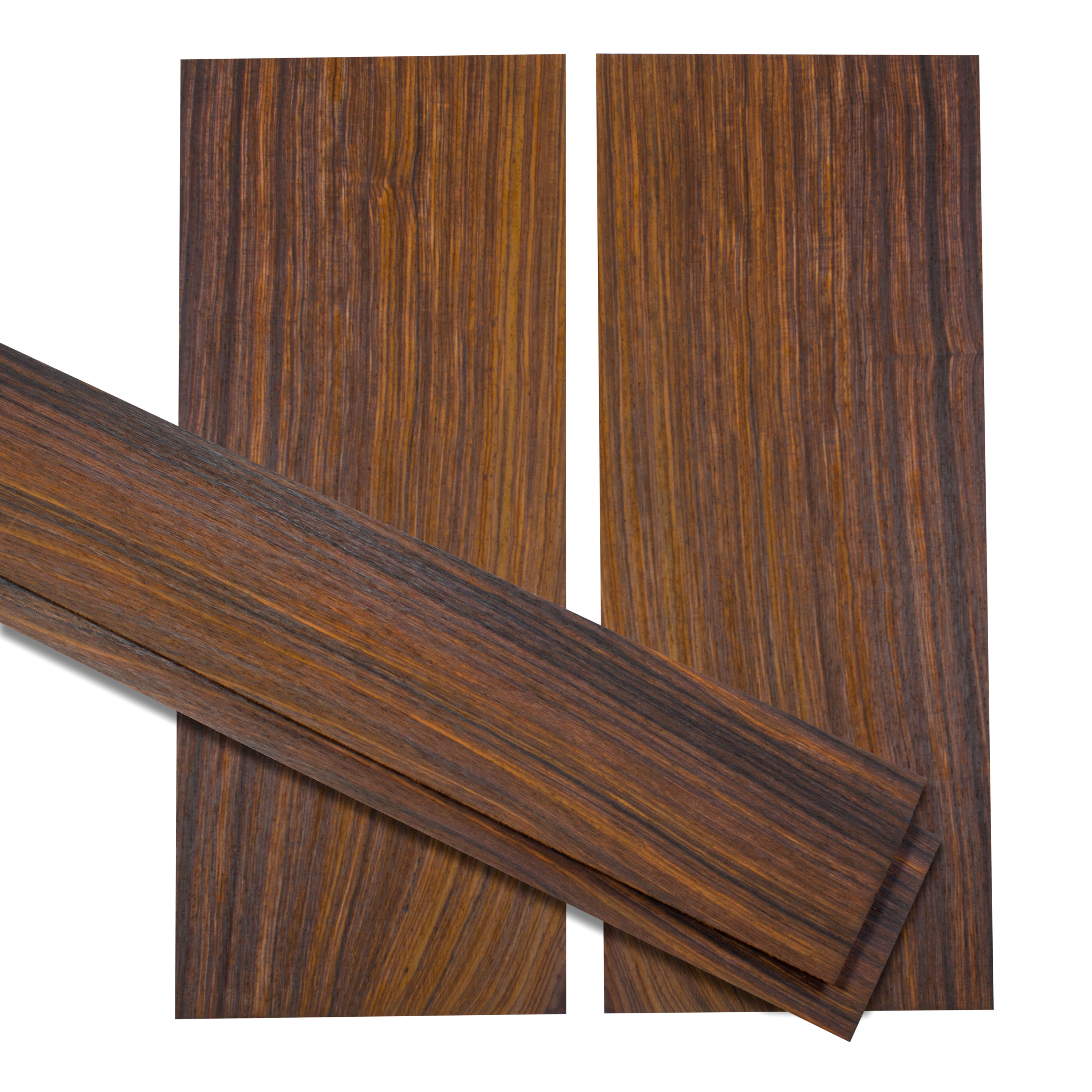 Fond + Paire d’éclisses en cocobolo pour ukulélé