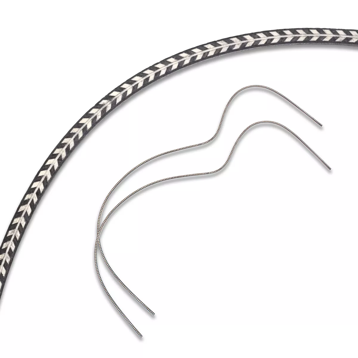 Purfling à Herringbone plié, lot de 2 Purfling à Herringbone plié, lot de 2