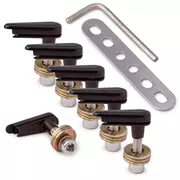 Goupilles d’alimentation 2,0, chrome noir