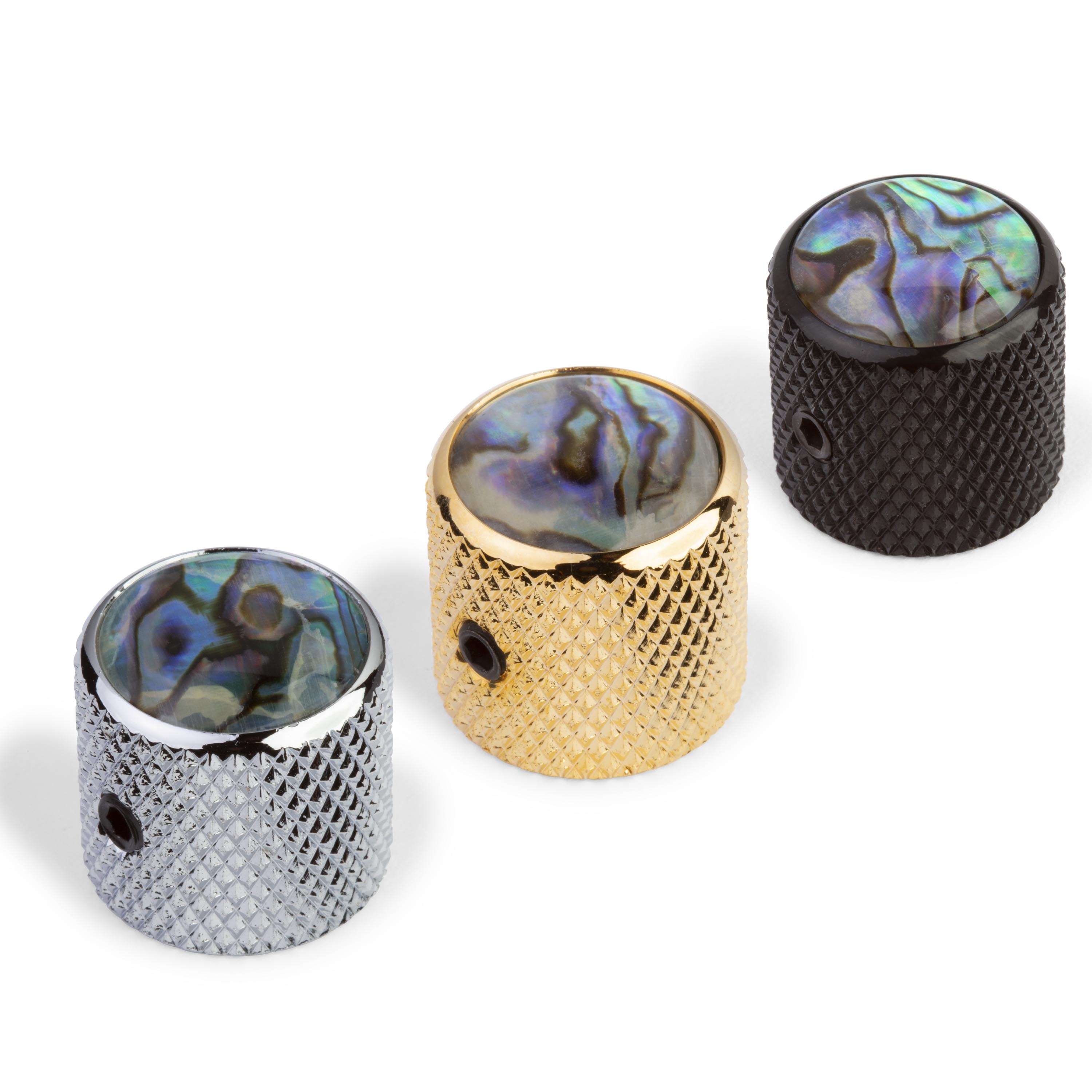 Bouton bombé à insert en nacre d’ormeau