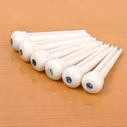 Broches de pont ivoroïde Waverly avec incrustation d’Abalone, fendues, jeu de 6