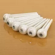 Broches de bridge osseux Waverly avec incrustation d’Abalone, fendues, jeu de 6