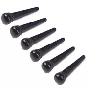 Goupilles de pont Waverly Ebony, sans rainures, sans point, jeu de 6