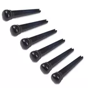 Goupilles de pont Waverly en ébène, fendues, surdimensionnées sans point, jeu de 6