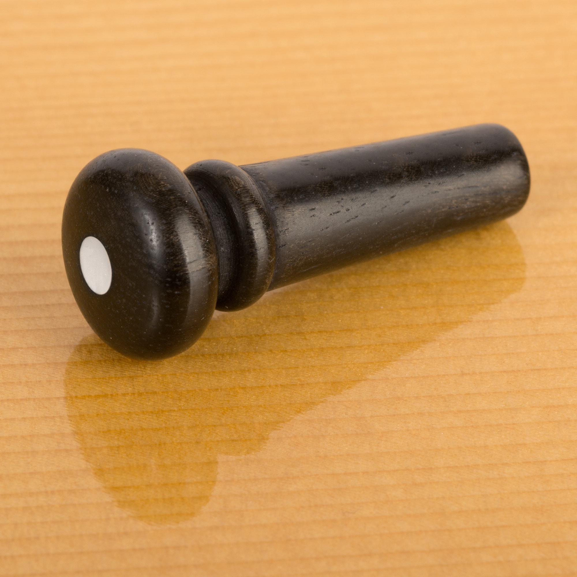 Goupille Waverly en ébène avec insert en Shell 